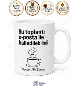 Ofis Mizah Temalı Kişiye Özel Baskılı Kupa Bardak Hediye