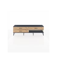 Arges TV Ünitesi 3 Çekmeceli  176x30x51 Aytaşı-Antrasit/Çam