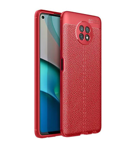 Xiaomi Redmi Note 9T Kılıf Pu-Deri Leather Pu Serisi Esnek Soft Ultra Protection (Kırmızı)