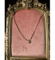 Zirkon Taşlı Kutup Yıldızı Model Ezme Zincir Gold Renk Kadın Kolye