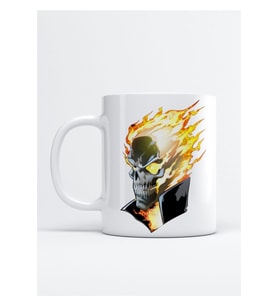 Hayalet Sürücü Ghost Rider Baskılı Porselen Kupa Bardak