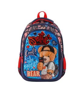 Muggle İlkokul Çantası Cool Bear İlkokul Sırt Çantası (Karışık)