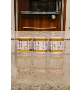Oval Metal Saklama Kabı 3lü Set