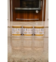 Oval Metal Saklama Kabı 3lü Set