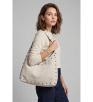 Riva Stud Hobo Süet Kadın El, Omuz Çanta