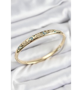 Pirinç Zirkon Taşlı Model Gold Renk Kadın Kelepçe - TJ-BB7568