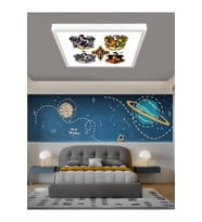 Harry Potter Logo  Avize, 60x60 kare modern çocuk odası avize, 60watt, led ışık, tavan lambası, YENİ