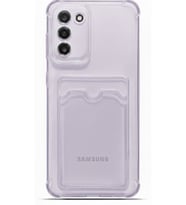 Teknomoda Samsung Galaxy S20 Kılıf Kartlıklı Anti Şok Korumalı Şeffaf Silikon Lila