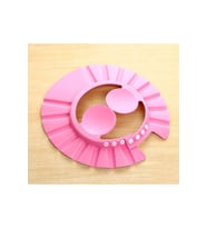 GLBL-TSTİL4136 Bebek Banyo Şapkası Düğmeli Kulaklıklı Pembe
