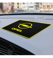 opel torpido üstü logolu araca özel marka iç aksesuar - telefon kaydırmaz