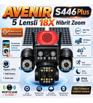 AVENİR S446 Plus 5 Lens 6 Motor 18X Zoom 4G Solar Kamera