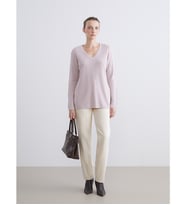LCW Comfort Lila V Yaka Kadın Triko Kazak