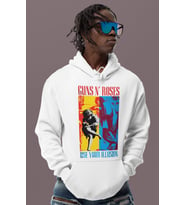 Guns In Roses Use Your Illusion Baskılı Unisex Oversize Rock Metal Müzik Grubu Hoodie