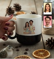 Kişiye Özel Karikatür Yemek Yapan Romantik Çift Kupa Bardak Pro Sevgililer Günü Hediyesi