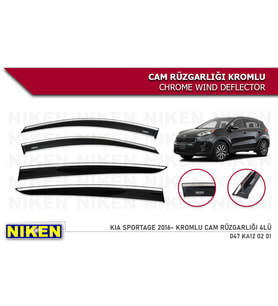 KİA SPORTAGE 2016 2017 2018 2019 2020 MODEL KROMLU CAM RÜZGARLIĞI