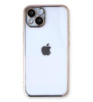 Newface Apple iPhone 14 Kılıf Razer Lensli Silikon - Gold