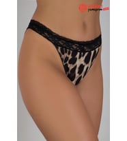 G-Box 916 Kadın Brazilian Dantelli Leopar Rahat Bikini