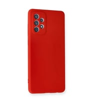 Galaxy A72 Kılıf Nano İçi Kadife  - Kırmızı