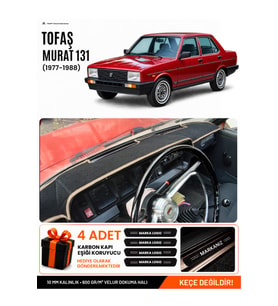 e-biz TOFAŞ MURAT 131 (1977-1988) Uyumlu Torpido Örtüsü, Torpido Kılıfı - Siyah-Bej - TF005