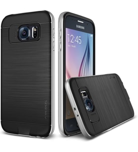 Samsung Galaxy S6 Case Iron Shield Series Kılıf Silver