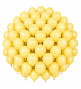 Sarı Renk Lateks makaron Balon (30 cm) - 50 Adet