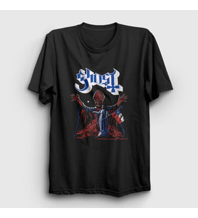 Presmono Unisex Siyah Chile Ghost T-Shirt 51685tt