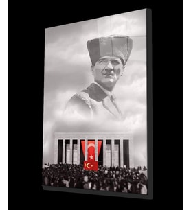 Atatürk Cam Tablo 4 mm Dayanıklı Temperli Cam