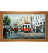 ALTIN ÇERÇEVELİ PASPARTULU TABLO CR60