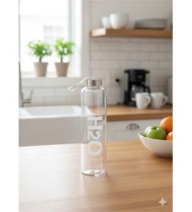 H2o Metal Kapaklı Matara 750 Ml Beyaz