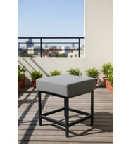 Metal ayaklı Sırtsız Bank Puf Bench Balkon-bahçe-kafe-çay Seti pufu