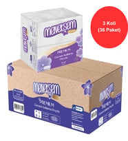 Menekşem Premium Garson Katlama Peçete 33x33 cm – 80’li x 36 Paket, Toplam 2880 Adet, 2 Katlı