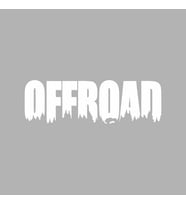 Offroad Araba Sticker siyah 24x7 CM (Beyaz)