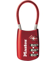 Master Lock 4688D Set Your Own Combination Tsa Onaylı Bagaj Kilidi, 1 Paket, Kırmızı (Standart)