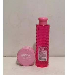 Rose City Gül Kolonyası 380 ml Alana Rose City Aleo Veralı  Gül Kremi 135 ml Hediye