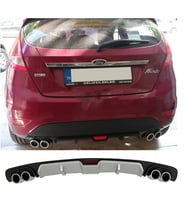 Ford Fiesta Mk7 Gri Difüzör 4 Krom Egzoz Görünümlü Difizör Arka Ek Body Kit