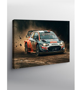Kanvas Tablo Ralli Yarış Arabası
