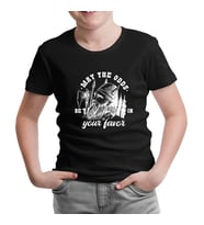 Viking Warrior Axe and Helmet  Siyah Çocuk Tshirt