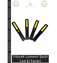 #ElFeneri Yüksek Lümenli Şarjlı Kamp Avcı Tipi Güçlü Aydınlatma Sistemli Led El Feneri Karışık