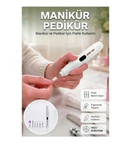 Şarj Edilebilir Manikür Pedikür Bakım Cihazı – Kurutma Özellikli Çift Yönlü