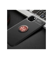 Apple iPhone 11 Pro Uyumlu Kılıf Zore Ravel Silikon Kapak (Siyah-Rose Gold)