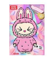 Labubu Pinky Rose Çılgın Koleksiyon - Çıkartmalı Boyama Kitabı Doğan Çocuk
