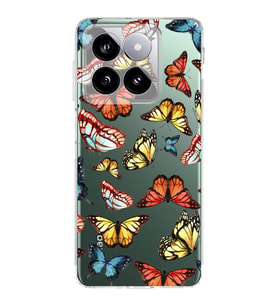PrintiFy Xiaomi Mi 13 ile Uyumlu Water Color 2  Kamera Korumalı Şeffaf  Kılıf