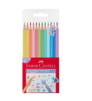 Faber Castell Kuru Boya Kalemi Pastel Renkler 12Li