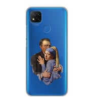 Xiaomi Redmi 9C / 10A Uyumlu Van Gogh & İnci Küpeli Kız Tasarımlı Şeffaf Telefon Kılıfı