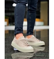 Shoecide Sbo500 Boa Özel Termo Taban Krem Casual Erkek Ayakkabı