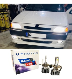 Fiat Tempra Led Xenon Uzun + Kısa Far Ampulü H4 Mono Yeni Seri Beyaz