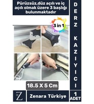 Premium Yüksek Kalite Kompakt 3 in 1 Fayans Derz Silikon Kazıyıcı Uygulayıcı 5 Silikon Başlık Hediye