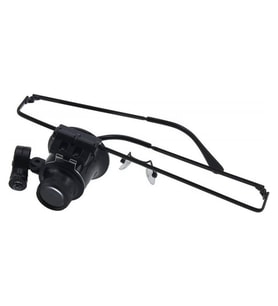 Gözlük Model 20x16mm Optik Lens Led Işık Monoküler Büyüteç