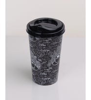 Kahve Bardağı - Kapaklı Desenli 650ml