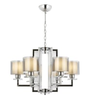 AVONNI AV-60190-6K Krom Kaplama Modern Avize E27 Metal Cam 70cm